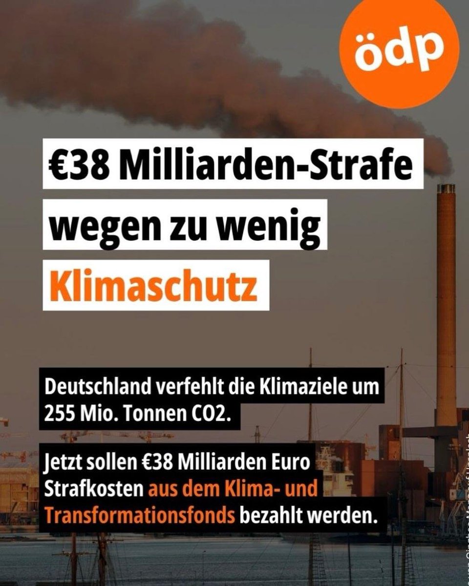 Frentzhart2's tweet photo. Die Regierung #Merz ignoriert und verfehlt #Klimaziele zu denen sich Deutschland verpflichtet hat, jetzt werden Strafzahlungen fällig
➡️ so geht man nicht mit den Steuern der Bürger um, Herr @Bundeskanzler https://t.co/1ZqLMkHE8B