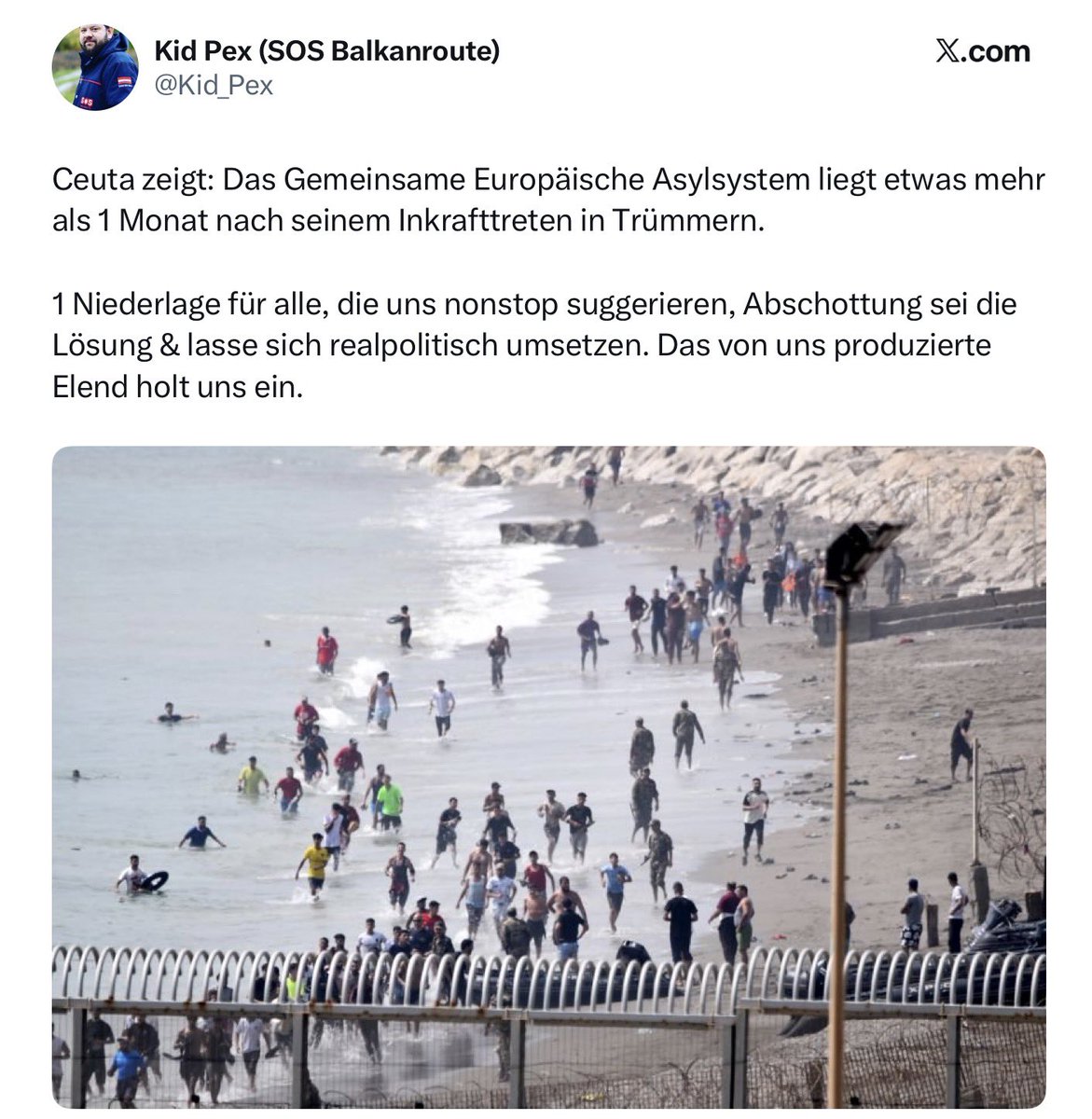 simma_albin's tweet photo. Profiteure der Asylindustrie, was sollen sie auch anderes sagen, als WIR sind schuld. Diese NGO‘s sind eine Gefahr für den sozialen und gesellschaftlichen Frieden! https://t.co/iR7FgI47BX
