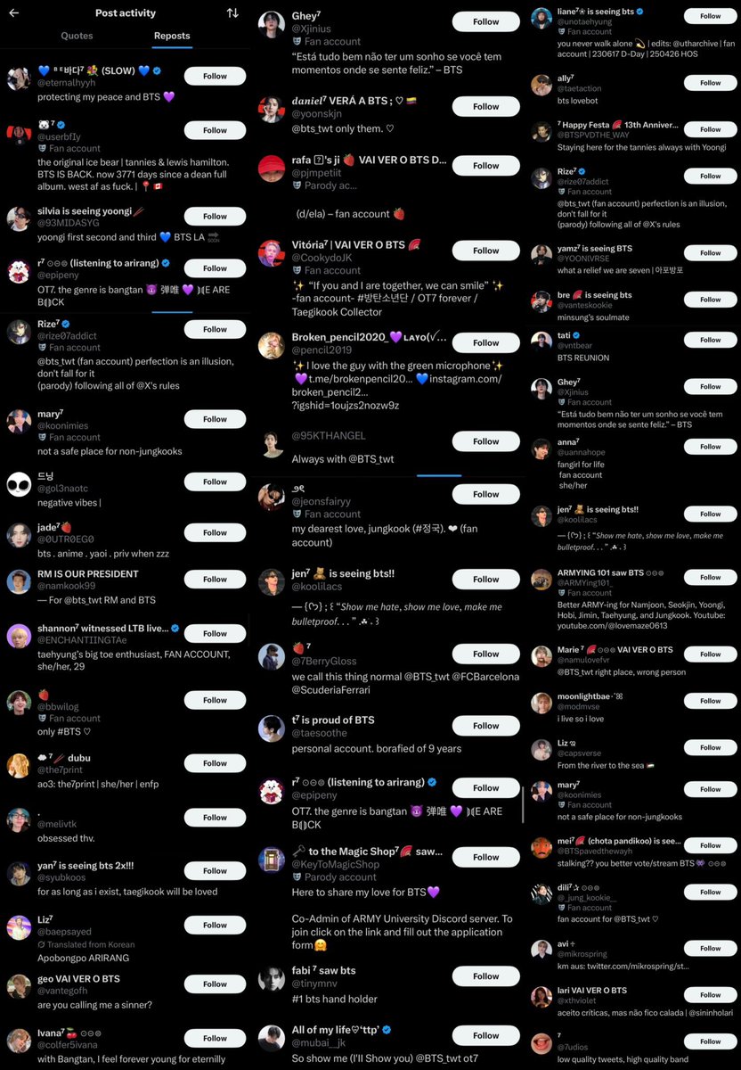 yearnerjkv's tweet photo. @taehyvngpics All the possible big accs are in her reposts DAILY
@btschartsxdaily (bigass acc)
@taesoothe was called out multiple times
@ughmane blocking everyone who’s not a jikooker &amp;pjm but rting vile tae antis
@rize07addict
@btslink77
@koonimies
@eternalhyyh
@unotaehyung
And so much more⤵️ https://t.co/cILAE0JUVa