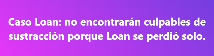 GonzalezJanosch's tweet photo. Caso Loan: no encontrarán culpables de sustracción porque Loan se perdió solo. #Loan #LoanDaniloPeña #Danilo #Peña #CasoLoan https://t.co/fgp7rnXGnQ