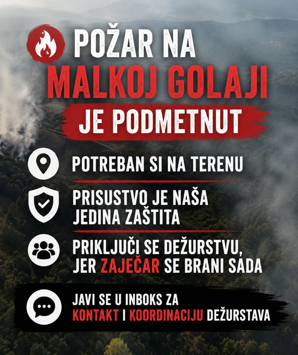 EkoIstok's tweet photo. Zaječar se brani sada!
Nećeš kopati!
💪🇷🇸🔥 https://t.co/8goGCBZhO3