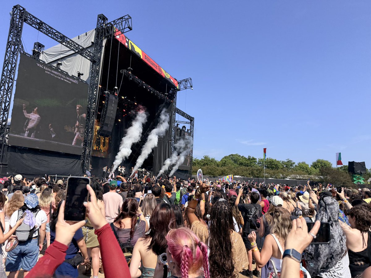 marcusleshock's tweet photo. SB19 has hit the stage at Lollapalooza. Fans from all over the world came to see this pop group make history as the first Filipino act to perform at the festival. @SB19Official @WGNMorningNews https://t.co/hFbuw28lm1