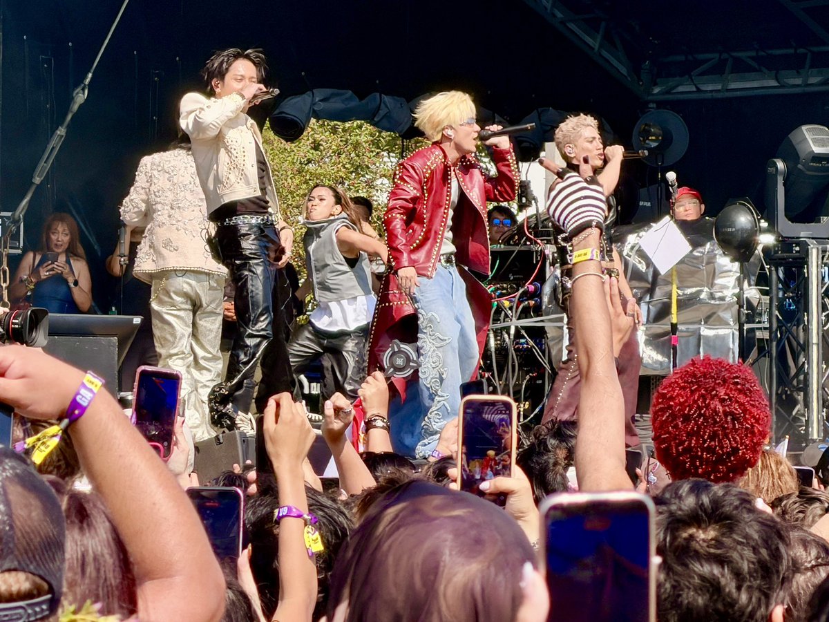marcusleshock's tweet photo. SB19 has hit the stage at Lollapalooza. Fans from all over the world came to see this pop group make history as the first Filipino act to perform at the festival. @SB19Official @WGNMorningNews https://t.co/hFbuw28lm1