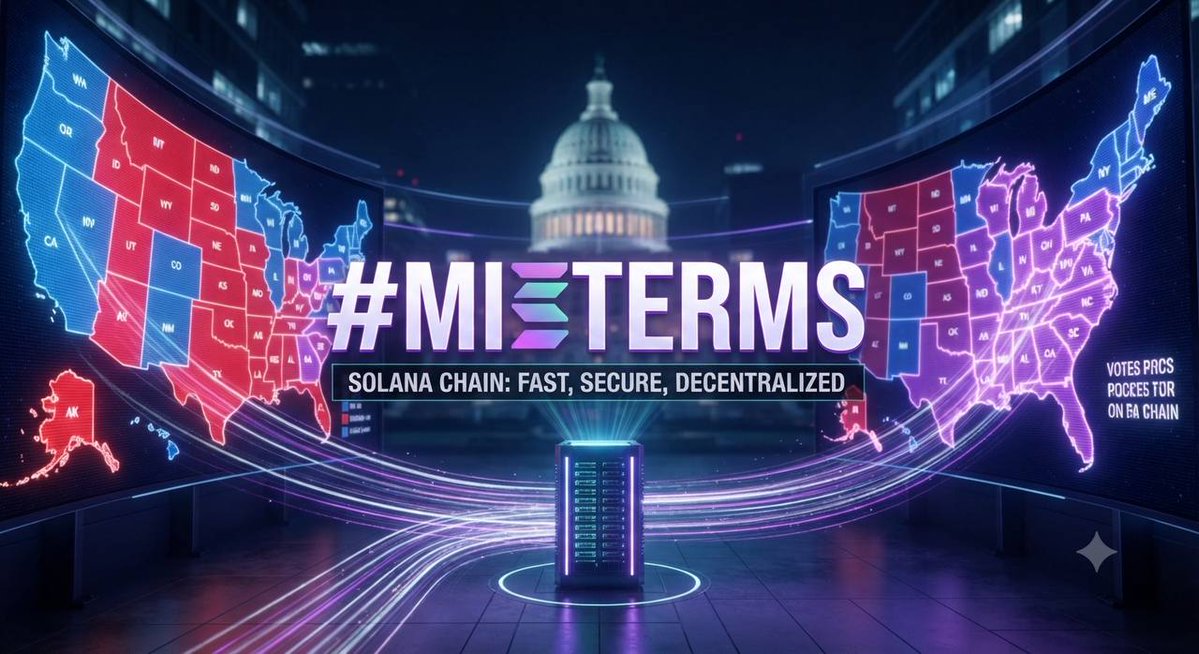 TheAl0nE01's tweet photo. The next Solana runner won't come from hype alone it'll come from a narrative people can't ignore.

$MIDTERMS has the story, the timing, and a community that's growing every day. While others are chasing the last pump, we're positioning for the next one.

The next chart everyone talks about could be ours. 👀

CA: 4tzmsD8EpQVPqHDdzSXWNHJnBLL3fNUFbLv3nufjpump