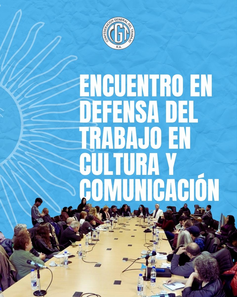 cgtoficialra's tweet photo. 🎬 ENCUENTRO EN DEFENSA DEL TRABAJO EN CULTURA Y COMUNICACIÓN 

Nos reunimos con las dos CTA y al Frente Cultural Federal con el firme objetivo de fortalecer la defensa de las leyes que protegen el trabajo en la cultura y la comunicación frente al avance de iniciativas que ponen en riesgo los derechos, la producción y la soberanía cultural. 

Del encuentro participaron representantes sindicales, legisladores nacionales, autoridades del Instituto Cultural de la Provincia de Buenos Aires y referentes de organismos e instituciones del sector, quienes coincidieron en la necesidad de construir una respuesta colectiva para defender el trabajo, la cultura y la comunicación como pilares de nuestra democracia.

@culturalfederal @CTAAutonoma @CTAok