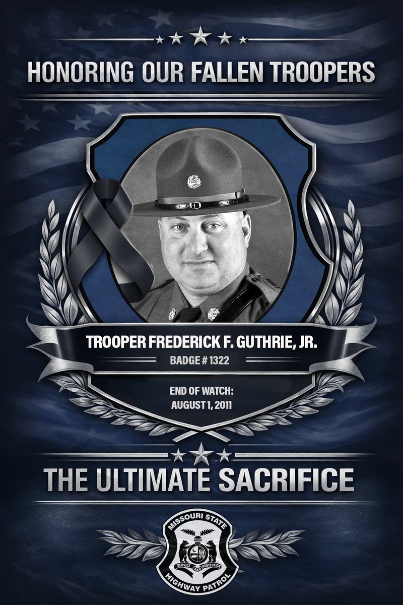 MSHPTrooperGHQ's tweet photo. #UltimateSacrifice
Today We Remember: Trooper Frederick F. Guthrie Jr.
Trooper Guthrie's story: https://t.co/ygEWGaoKrM https://t.co/5iqM944FL8