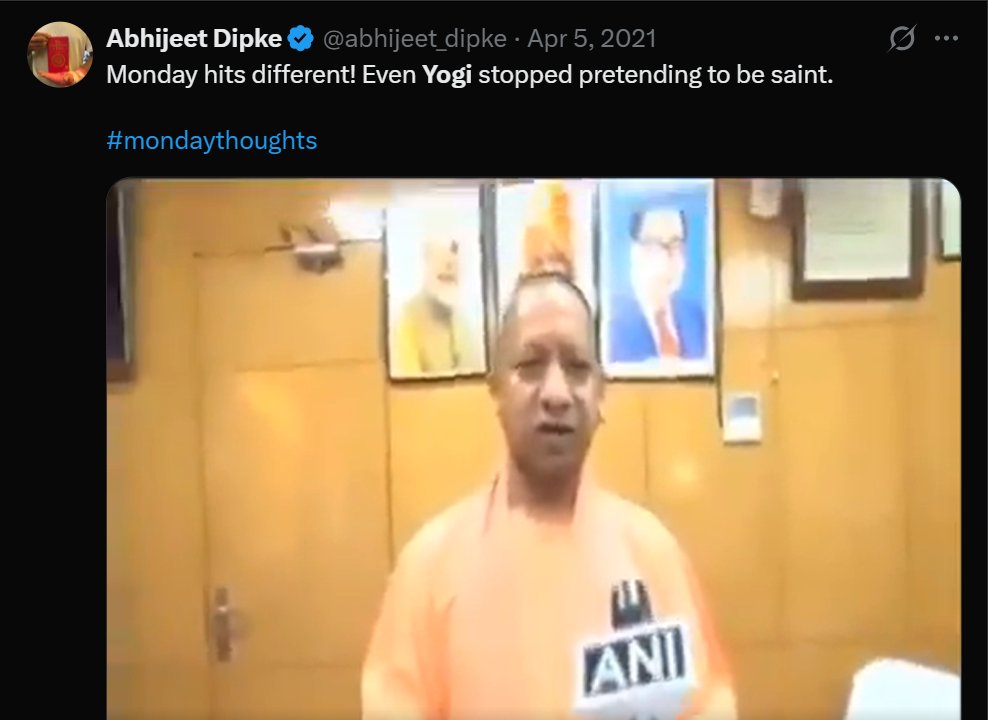 ShivamdixitInd's tweet photo. RT MUSt ✊

@Uppolice 

अभिजित दिपिके ने मुख्यमंत्री @myogiadityanath जी का एडिटेड और डीपफेक वीडियो पोस्ट कर जानबूझकर लोगों को गुमराह किया है। 

और CM की छवि धूमिल करने की कोशिश की है।

पहले भी ऐसा करता रहा है!

@NoidaPolice इस व्यक्ति के खिलाफ फेक वीडियो प्रसारित करने का केस दर्ज किया जाए।

कृपया मेरी इस पोस्ट को ही शिकायत पत्र माना जाए....

cc - @CMOfficeUP | @dgpup | @CP_Noida | @myogioffice
