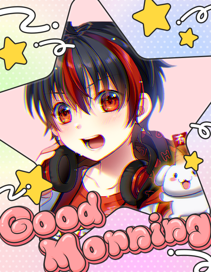 ALTYE3's tweet photo. おはんよ！！！！！！！

気づけばもう今週も金曜日！！！
そして７月も最終日！！！！！

まだ暑い日は続くと思うけど、
なんとか乗り切って、休める人は素敵な週末を過ごしていってくれよな！！！（｀・ω・´）

#おはようVtuber #Vtuber #7月のVTuberフォロー祭り‍ https://t.co/RMa6U1mAjR