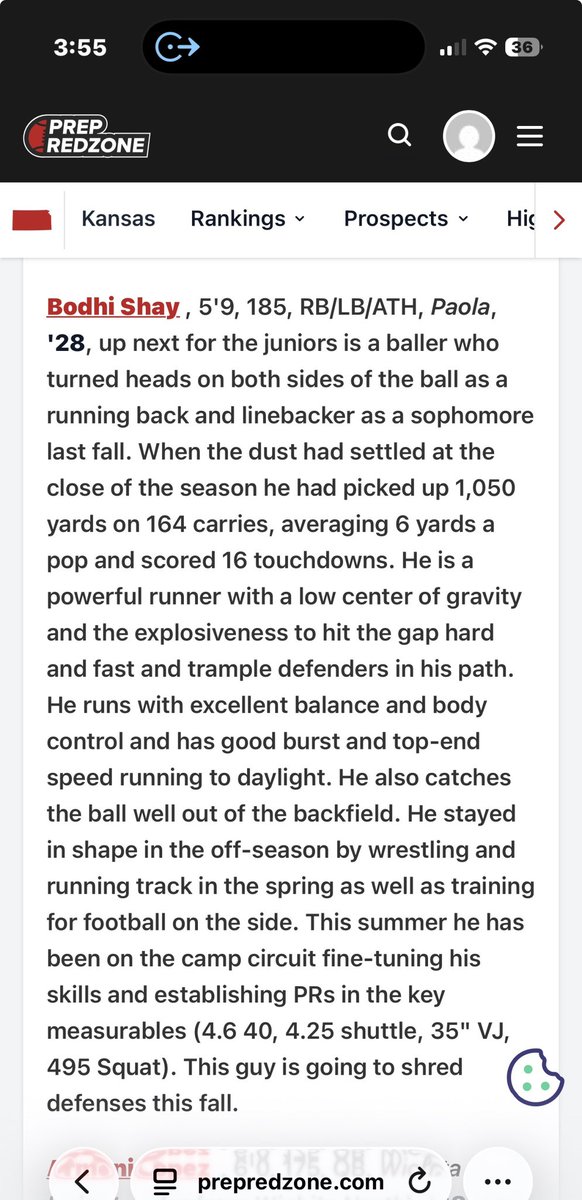 bodhishay1's tweet photo. Thank you for the write up! @PrepRedzoneKS @cargile_wade https://t.co/eUZahhSJoE