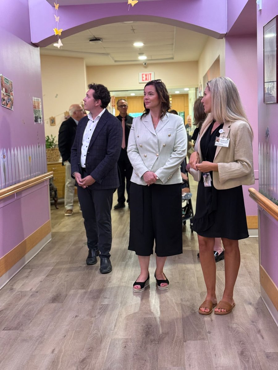 NatKusendova's tweet photo. It was a pleasure to visit Miramichi Lodge with @BillytheKidPC. Thank you to the staff for welcoming us and sharing their story of what makes this home so special. https://t.co/dBi2r7zwyD