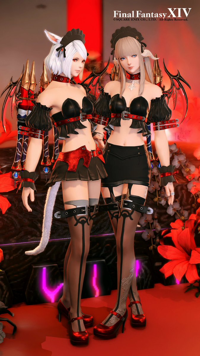 sora75718144's tweet photo. おはようございます🐈️🐾

きらりんと悪魔合わせした時の📸😈
昨日はソロでも魔の塔クリアしてきました( ∩'-'⊂ )ｼｭｯ
経験値と髪型が欲しいので周回もがんばります✊🏻ˊ˗

今日も笑顔溢れる１日になりますように✨

#FF14 #おはウラ  #おはミコ https://t.co/mFfNGQJwlB