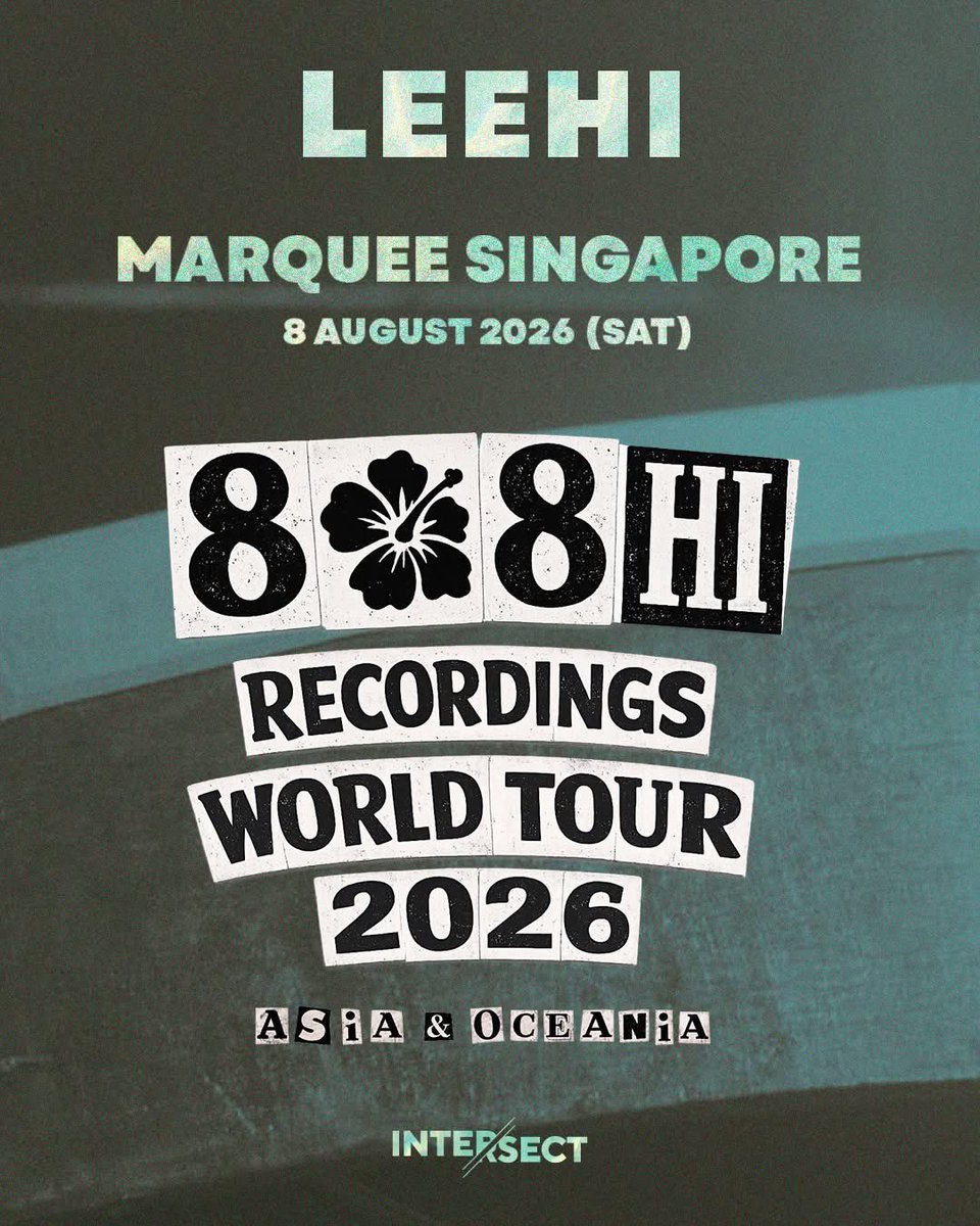 mykpopwire's tweet photo. 🇸🇬 [Event] 808 Hi Recordings World Tour Singapore 2026

date: 08.08.2026 (Saturday)
time: 8:00pm
venue: MARQUEE Singapore
ticketing: https://t.co/Gloghr3HWx 

#808HIRECORDINGS 
#LEEHI 
#LEEHIINSG 
#DOK2 
#DOK2INSG 
#BIZZY 
#ROLLDICE 
#MYKPOPWIRE https://t.co/Gf5RUO09yn