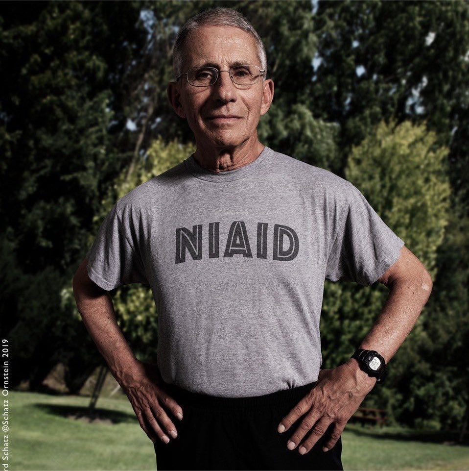 DisavowTrump20's tweet photo. Dr. Anthony Fauci is 85 years old - 5 years older than Donald Trump - and still does a 5 mile power walk every morning.

When it comes to health advice, I’ll trust the doctor. https://t.co/rG3q83tSKE