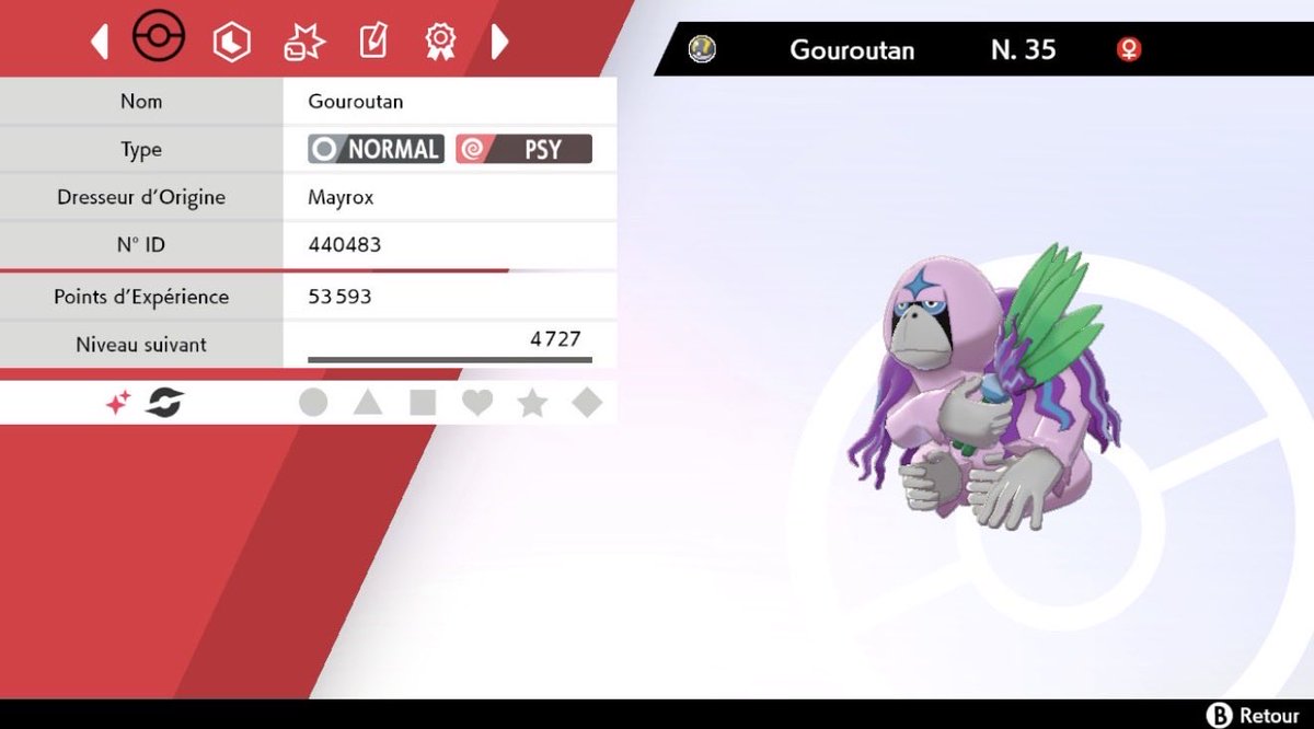 Mayroxsh's tweet photo. ✨gouroutan shiny en 5883 rencontres demain on fini le shiny only bouclier✨ 
#LESH https://t.co/cAGCI9vPyr