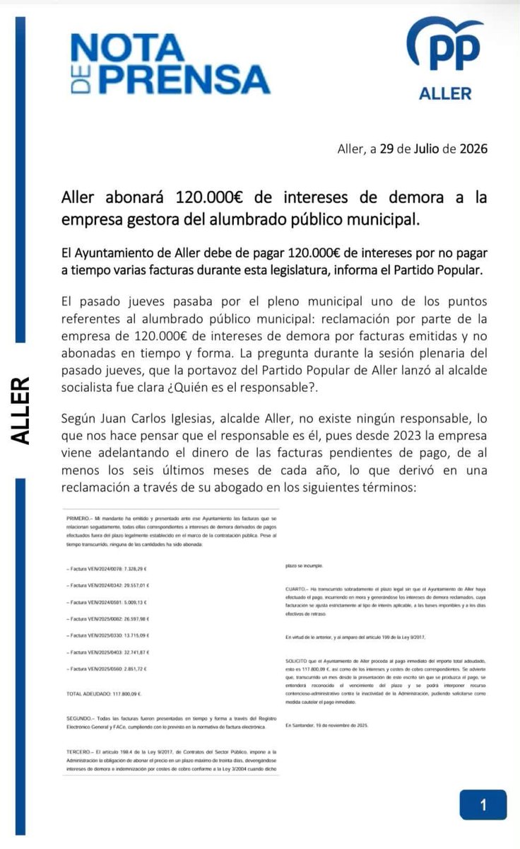 ppdealler's tweet photo. Desde el Partido Popular de Aller seguiremos fiscalizando la gestión municipal y defendiendo una administración responsable, transparente y respetuosa con el dinero de todos.

#PPAller #Aller #Asturias #GestiónResponsable https://t.co/bHSxYHsgZC