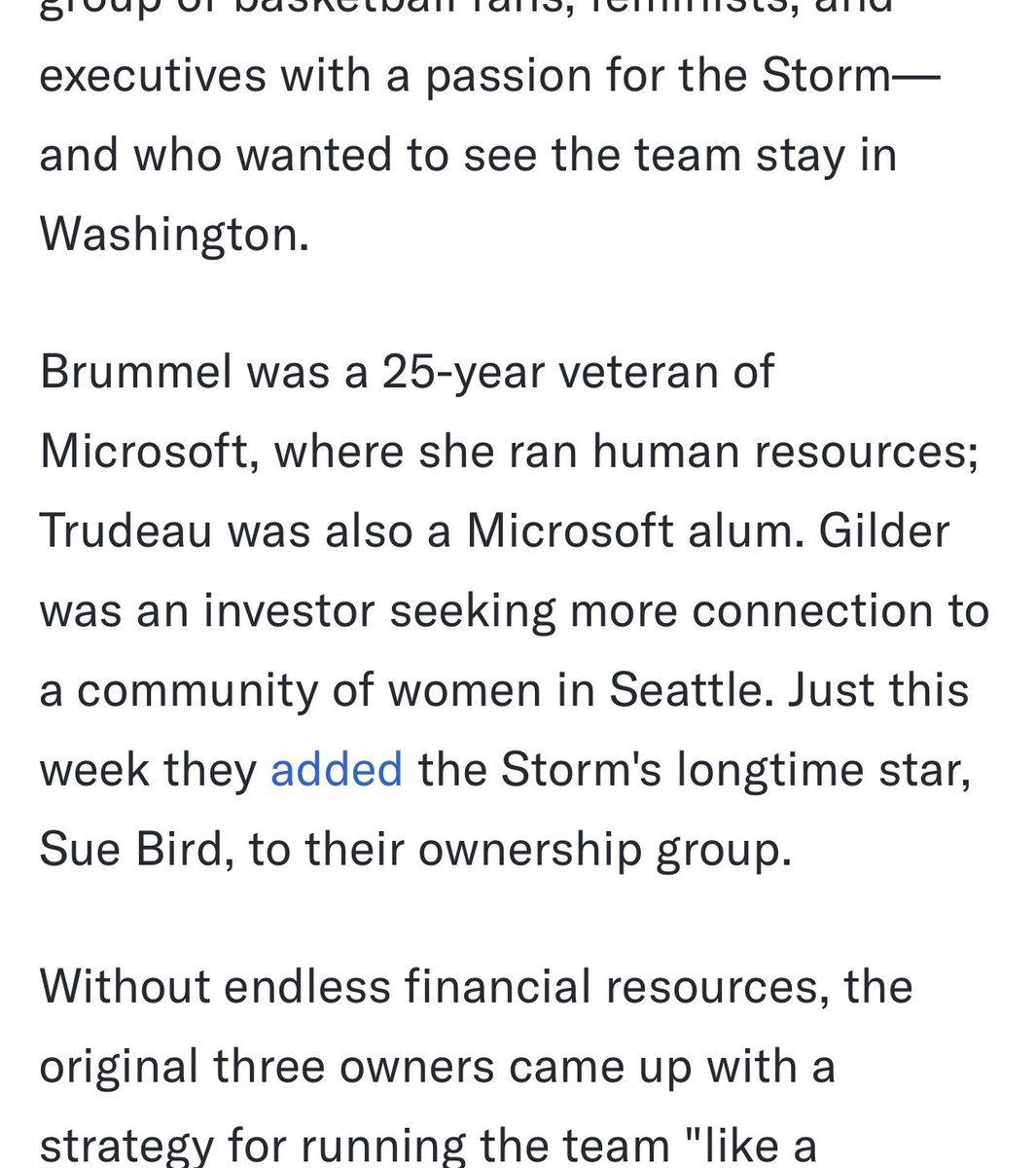 SmartAsiaFriend's tweet photo. 1)  Some more info about Celeste Keaton the woman who harassed the girls at courtside - for those wondering how a “feng shui and intuitive consultant” owns a team.

I don’t believe she’s actually an owner.  She’s the lesbian wife of co-owner Lisa Brummel.  

Brummel was head of HR at Microsoft 

Brummel has an X account and ironically you can see her proudly touting her support of a local girl’s team and the Seattle Storm as role-models for the girls…