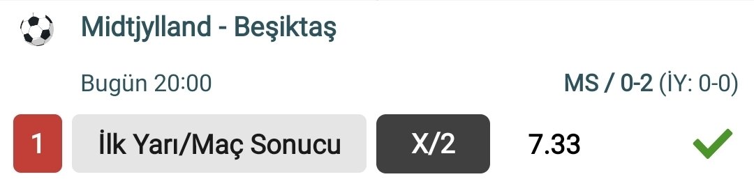 Drnckskn's tweet photo. Midtjylland - Beşiktaş X/2 ✅️ #kendineiddaacı #analiz #excel #futbol #tablo #iddaa #kupon #exceltablo #süprizkupon #skor #dünyakupası #emek https://t.co/AzY4CHR0Ma