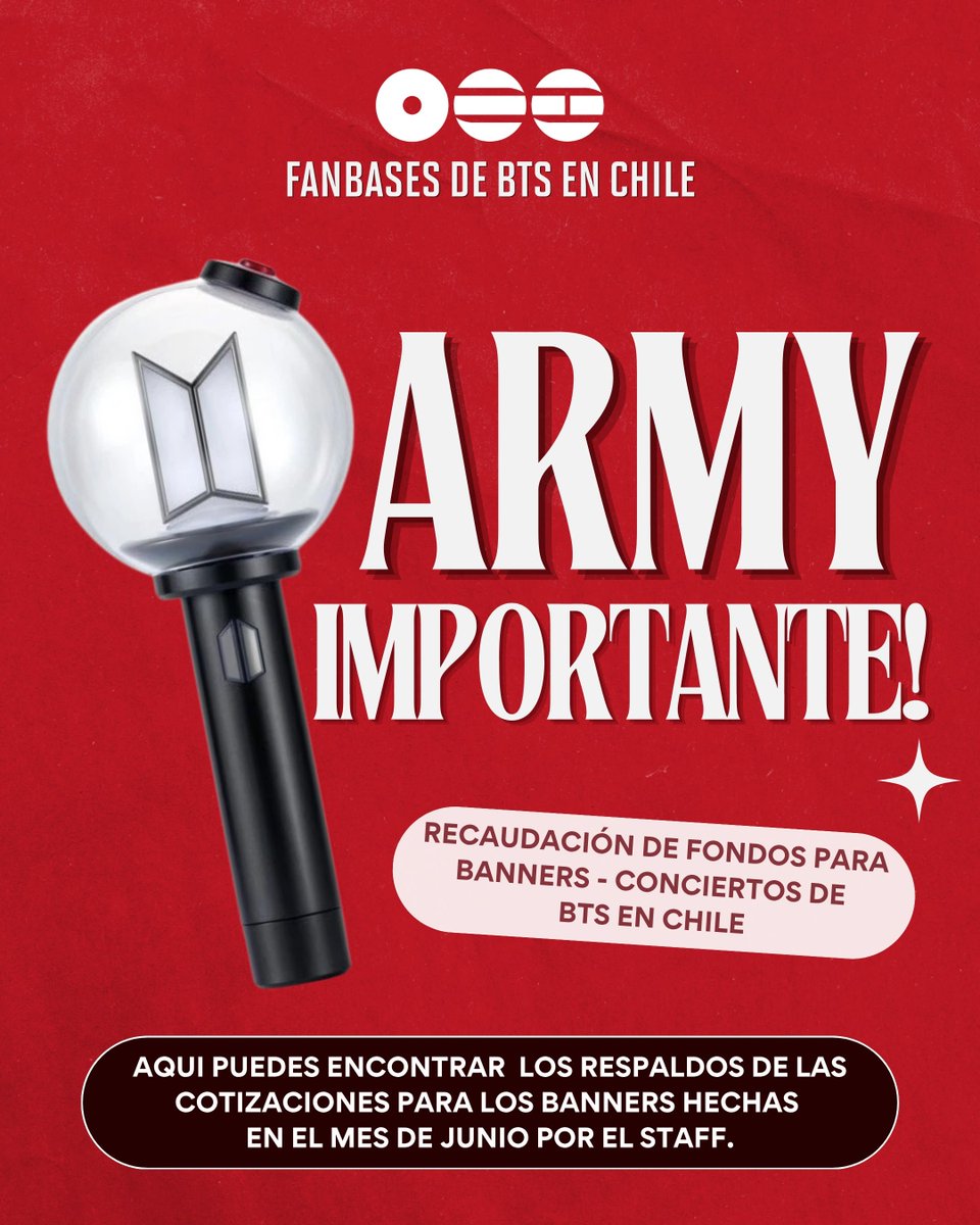 armychilensis's tweet photo. Los proyectos en Chile para el BTS WORLD TOUR ARIRANG requieren de organización seria y responsable, para nosotras no es un juego, desde enero estamos llegando a acuerdos y entregando nuestro tiempo sin buscar un beneficio personal

Leer 👇
https://t.co/SS0d75oExQ https://t.co/6nUihT7yUV