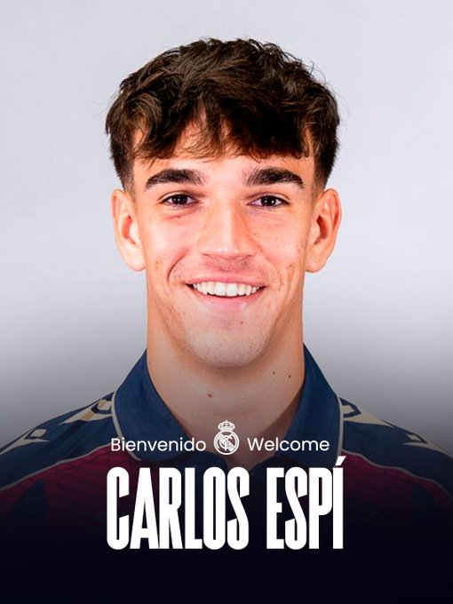 esfutbolnet's tweet photo. OFICIAL: @realmadrid firma Carlos Espí hasta 2031.

https://t.co/qM2EO32XiF https://t.co/nUfHpgM6re