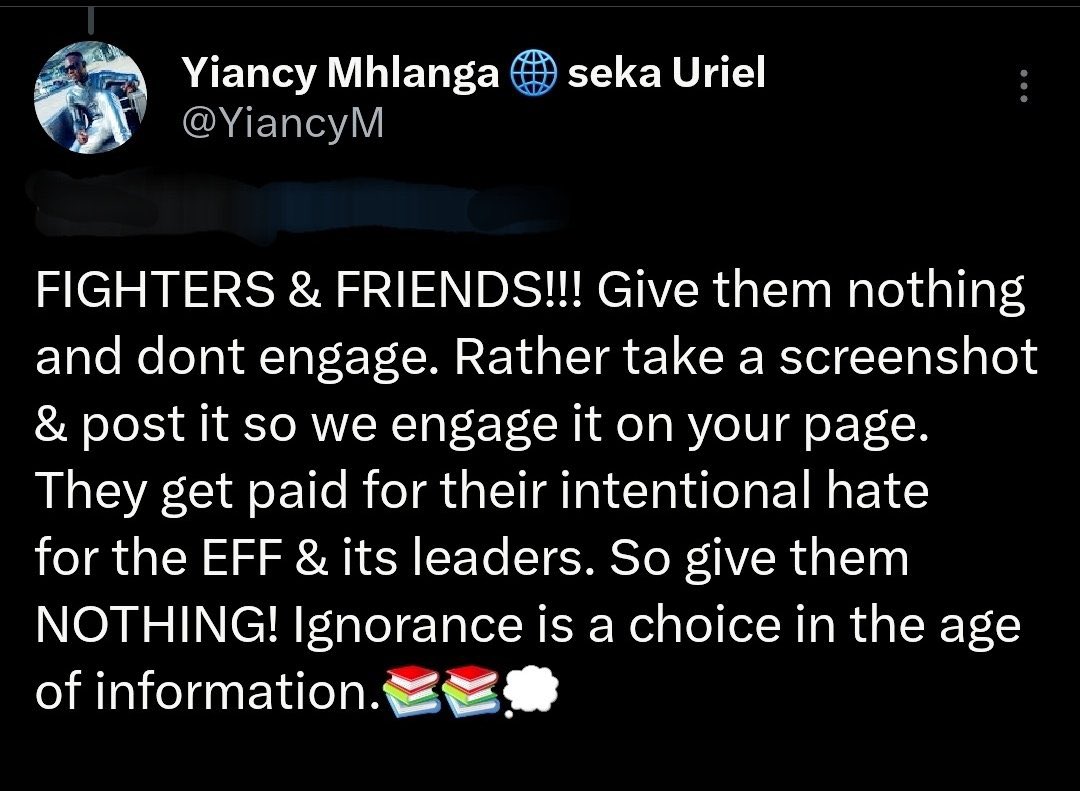 GodisBlck's tweet photo. @_Tee__G There is no way that you can wake up everyday if your painful life and post twenty tweets about another man. You are at work and we are now aware https://t.co/0ZawYElVVC