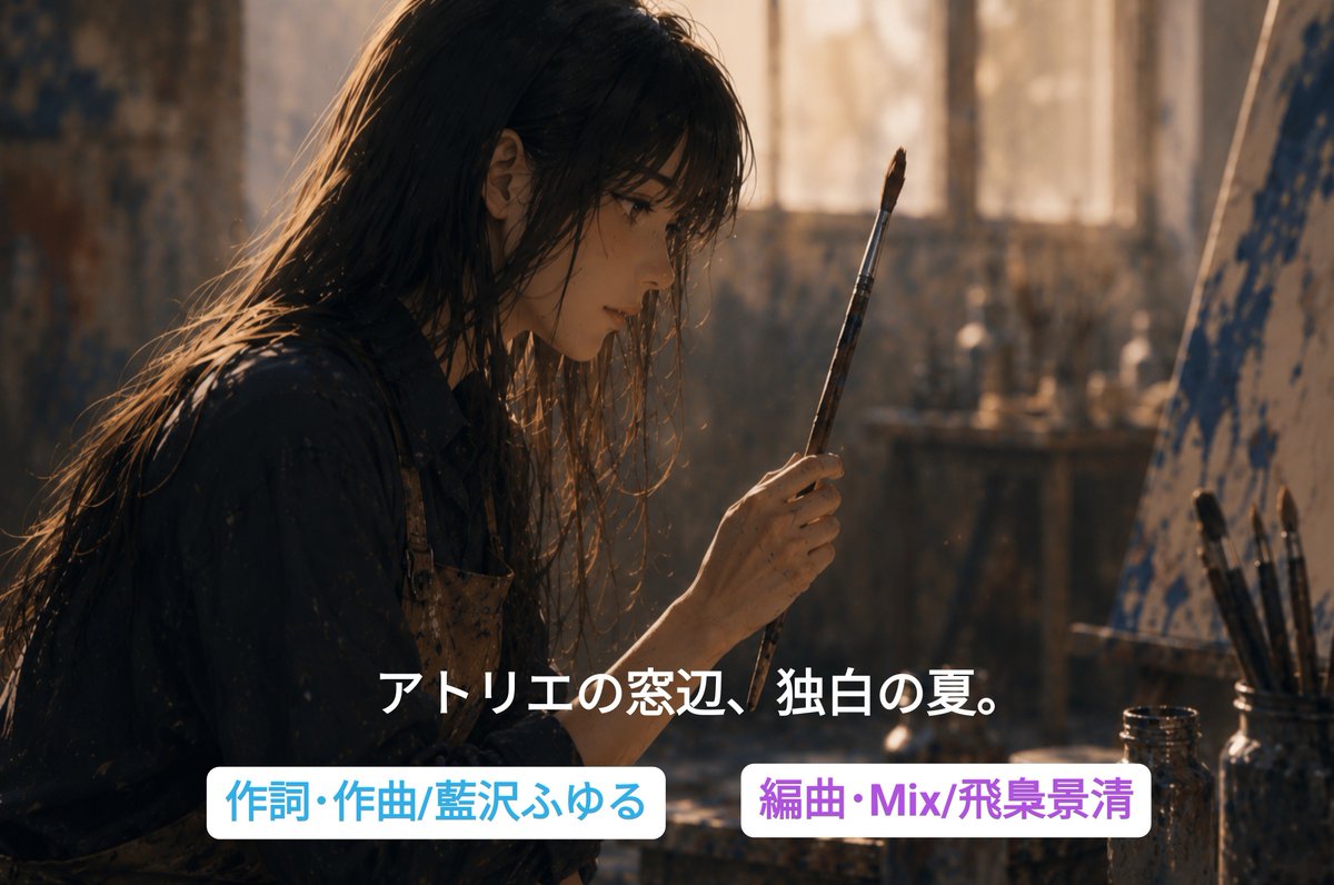 Fuyuru@8/1『アトリエの窓辺、独白の夏。』 tweet media