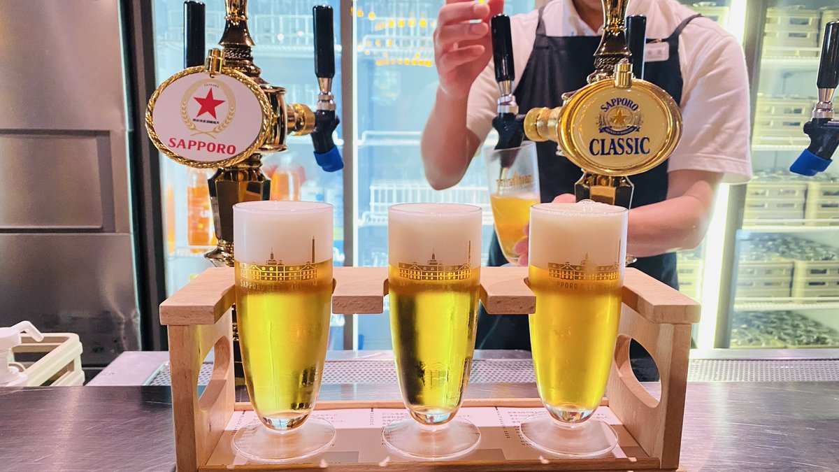 Blue_labo's tweet photo. 飲み比べセット
右から
赤星、クラシック、黒ラベル
うまかった〜🍺🎉

あれっちょっと探せば近所で買えるか🤔

#札幌ビール園 https://t.co/uSlaB7SqKS