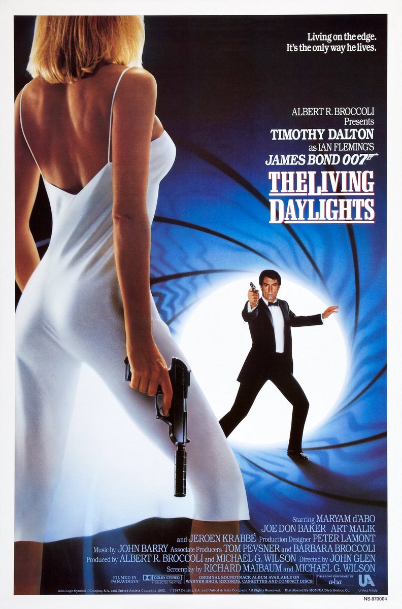 landofthe80s's tweet photo. Timothy Dalton made his debut as James Bond in "The Living Daylights," which opened in theatres today in 1987. 

BITE-SIZED FACT | Pierce Brosnan was originally cast as Bond but lost the role when NBC unexpectedly renewed "Remington Steele," forcing him to honor his television contract.