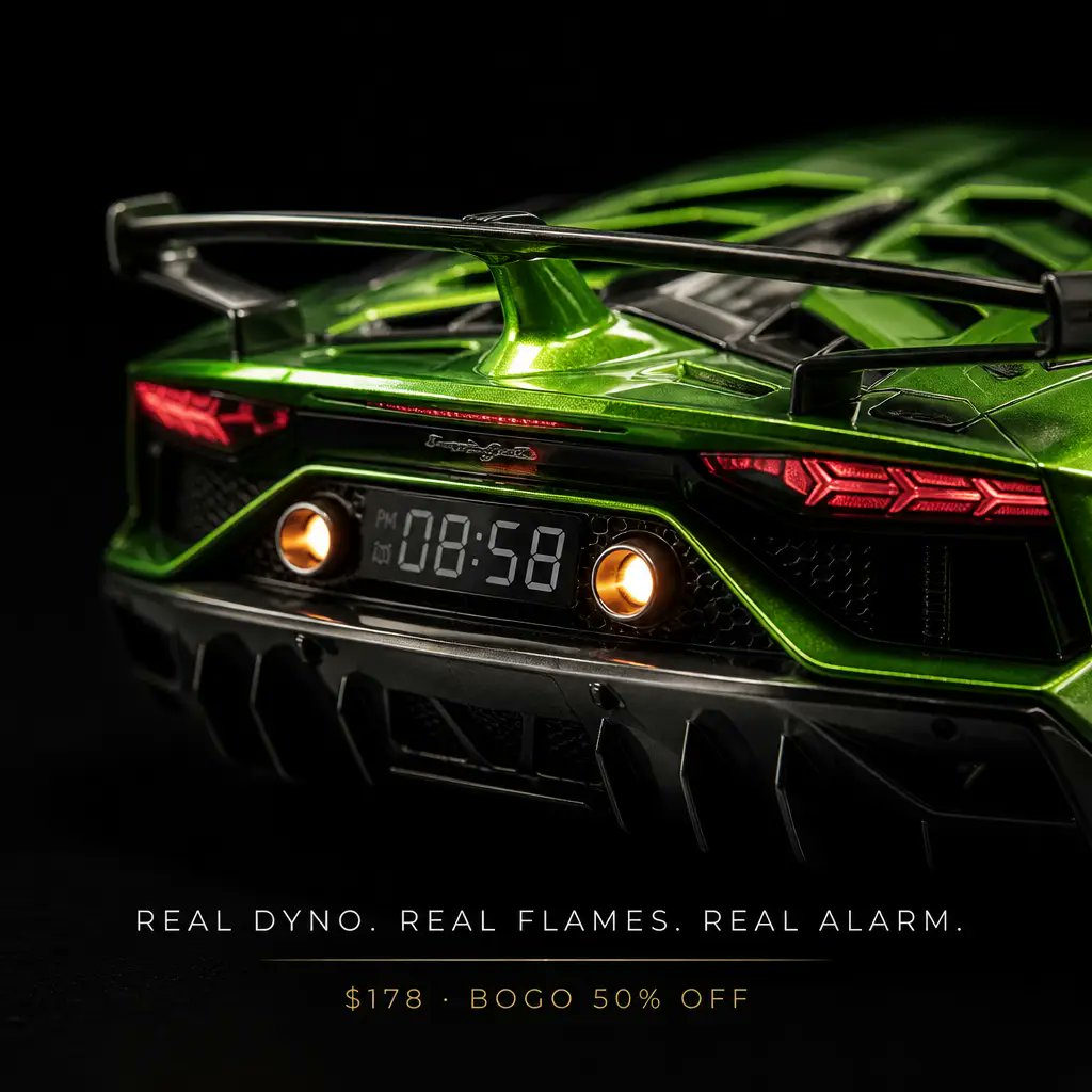 GetRedlineRise's tweet photo. POV: it's Monday, but your alarm is a supercar doing a dyno pull. 🏎️💨 Suddenly Monday's not so bad. RedLineRise — $99, Buy 1 Get 1 50% OFF, free shipping over $100. 30-day money-back guarantee. https://t.co/iXGyz97MQ2