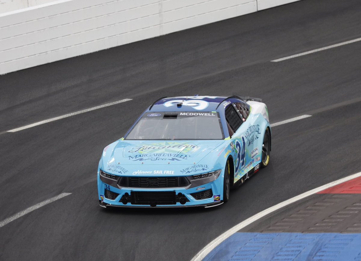 paintschemeguy8's tweet photo. Paint scheme of the day: Michael McDowell's 2024 Margaritaville at Sea (LA Coliseum) #NASCAR #PaintSchemeOfTheDay https://t.co/RtITlXDYpt
