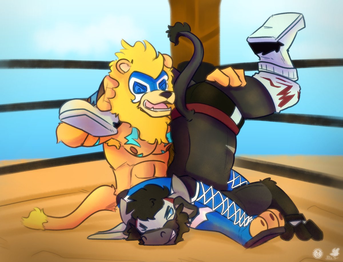 elcomanfard's tweet photo. Pt.2 Artfight

Ly vs Waju, Seems like Ly is dominate waju this time >:3

> @WajuStronghoof 
> @LyRegis8 https://t.co/usLyIv06Fu