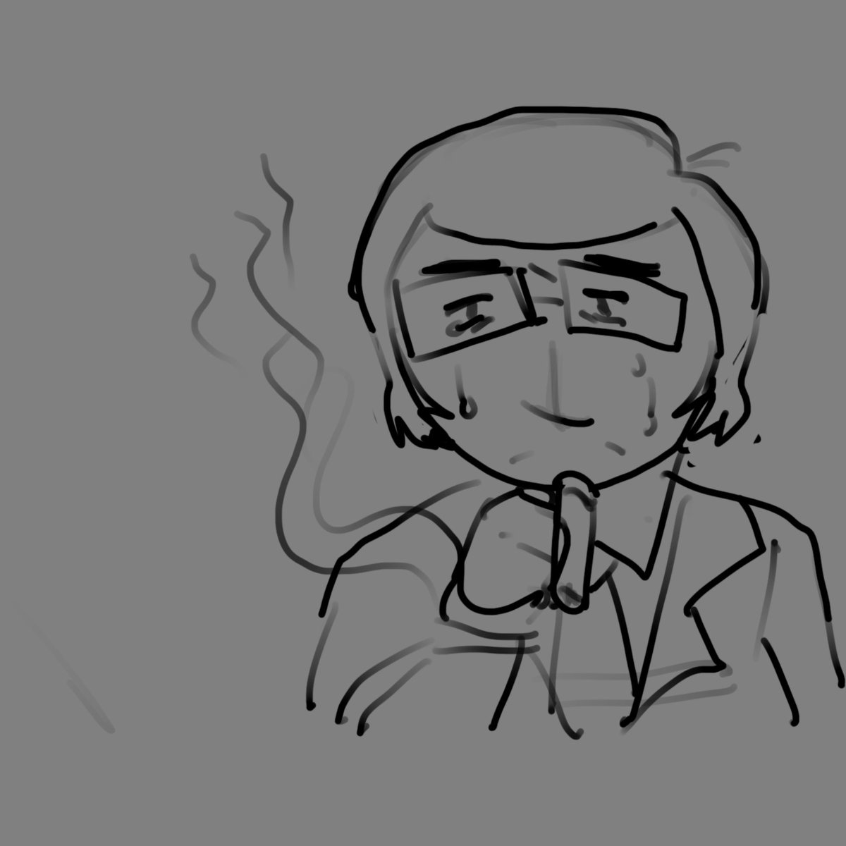 ch0comilq's tweet photo. “You get into one vice to get out of another.” As an extra detail, the cigarette's aroma reminds him of Jack, which makes it even more painful. #thewaltenfiles #twf  #felixkranken https://t.co/XH22DIQEqy
