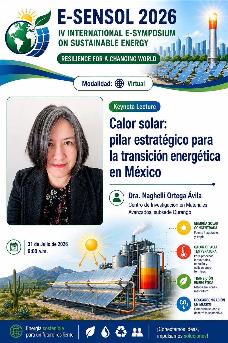 e_sensol's tweet photo. Don't miss the talks on the last day 🎙️
@e_sensol @FCQ_UANL #SustainableEnergy #RenewableEnergies #RenewableEnergyisthefuture ☀️⚡️🌊🌎🌱📝 https://t.co/DUrzmXEjjk