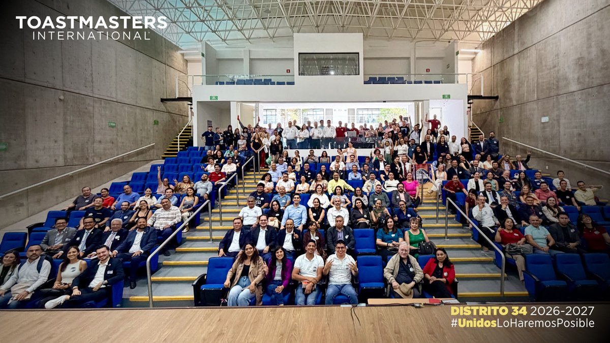 ToastmastersD34's tweet photo. ¡Así se vivió! 💪 El pasado 18 de julio, más de 250 socios tuvimos la oportunidad de convivir, aprender y crecer en la Capacitación Regional de Oficiales de Club de Occidente, en Zapopan, Jalisco. https://t.co/S1Rhbdp0CO