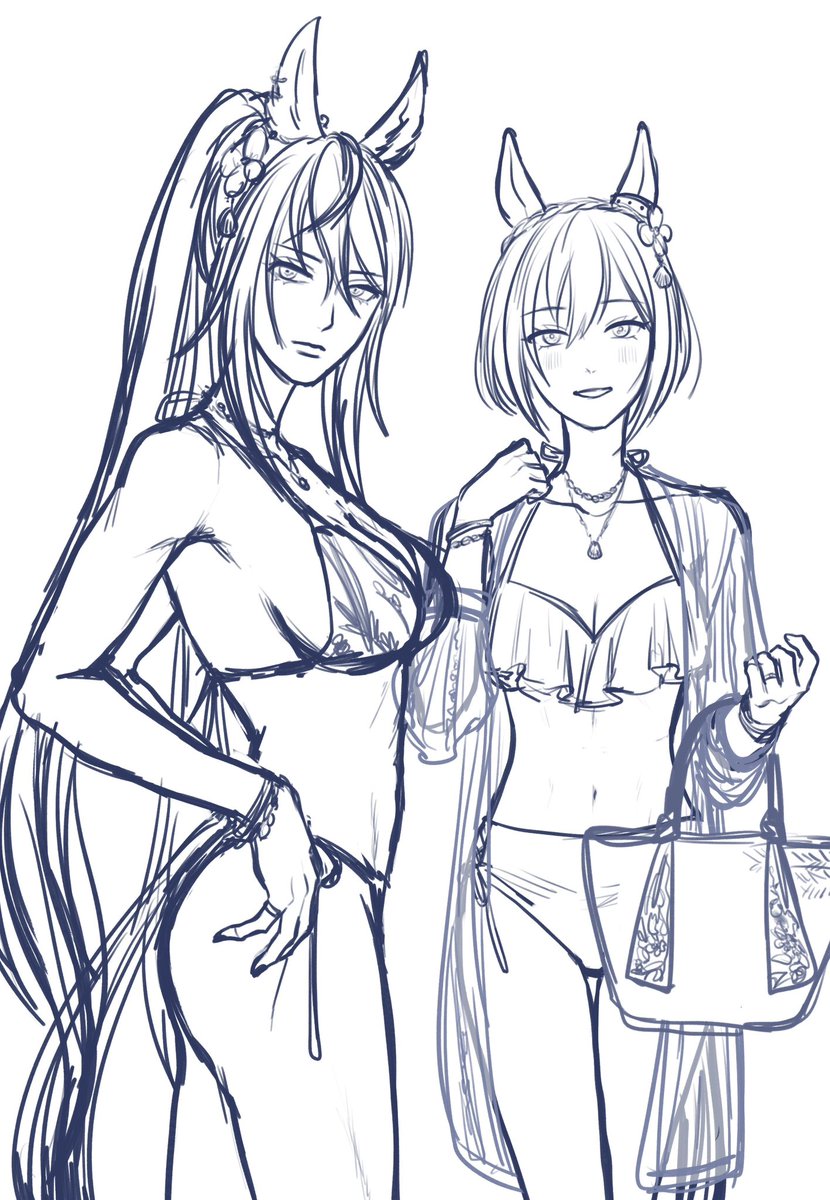 diotima7878's tweet photo. クリザリon the beach 
下書きに5時間もかかってしまった…
明日には完成するかしら https://t.co/dieI7SrAgz