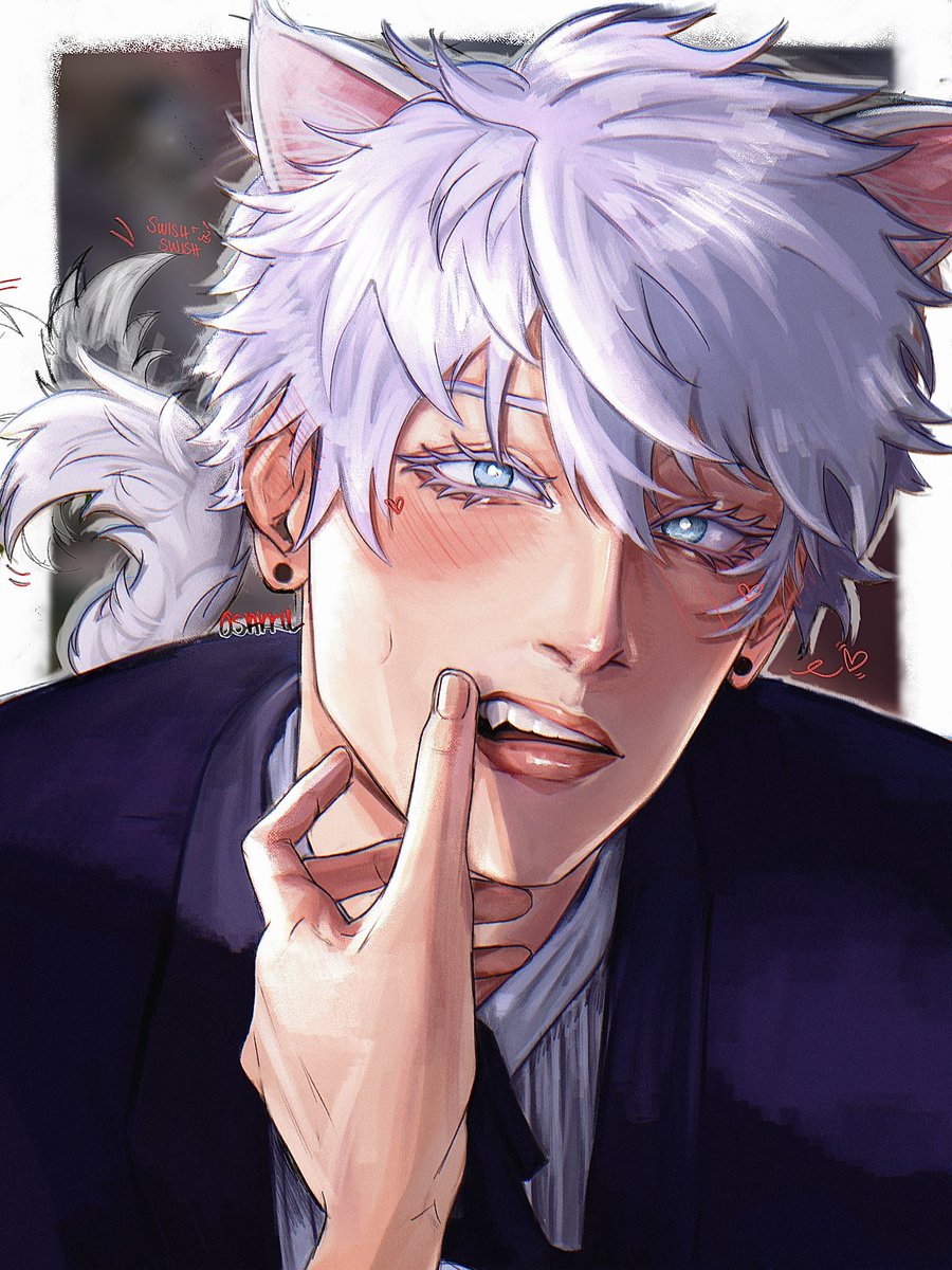 osakku_'s tweet photo. here kitty kitty #gojosatoru https://t.co/0lCcFE8kRH