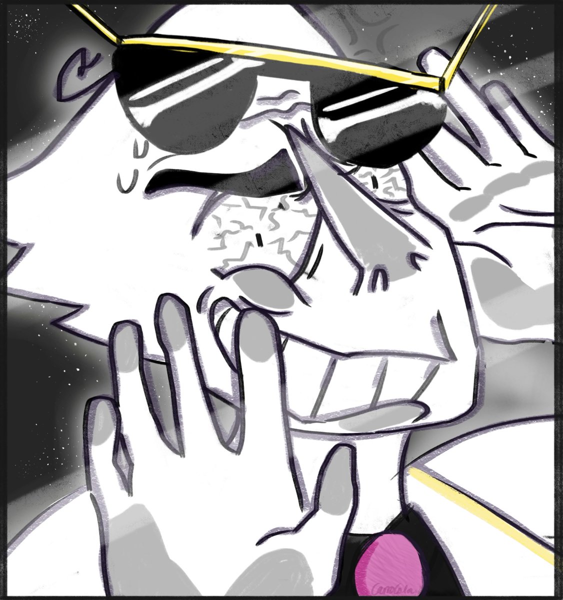 carrocola1's tweet photo. Swap Spamton looking for the fun gang. That debt is not paying off itself, you know #spamtonswap #spamton #deltarune #adworld https://t.co/Tn7FNLI3Vu
