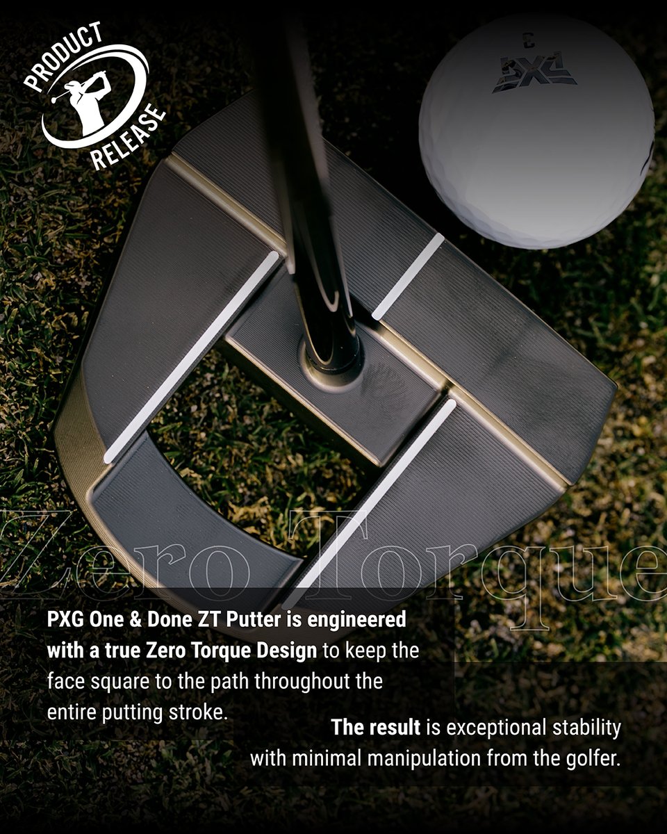 clubchampmedia's tweet photo. Introducing the @PXG One & Done ZT Putter.
Good news: you can order yours right through us.
#ClubChampion #PXG #PXGGolf #PXGOneAndDone #ZeroTorque #Putter https://t.co/XtkFY3ZzIt