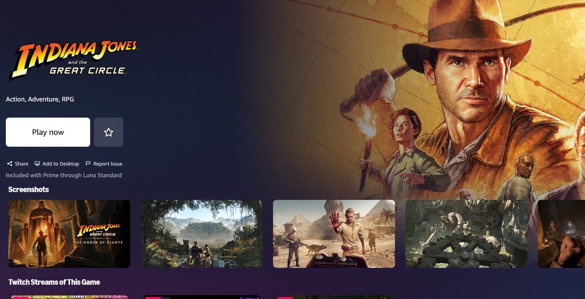 SpawnWaveMedia's tweet photo. @Jaygo6390 I see it mostly as a compliment with native gaming being primary, but I was surprised to see Dispatch, Indiana Jones and Hogwarts Legacy just available for Prime members to play as part of their subscription. https://t.co/4iAVlTPIx3