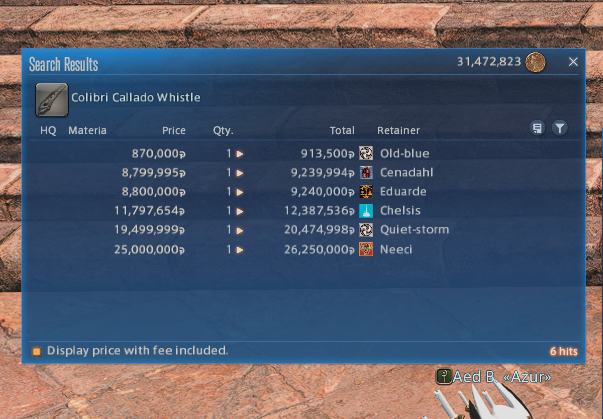 TiffanyEventide's tweet photo. Hi there people of Seraph:
Who's ever retainer is "Old-Blue." I brought your mount and willing to trade it back to you. I know this was a mis-input.

Item: Colibri Callado Whistle
If you know who they are, please let me know! https://t.co/Dj9Aup7Edm