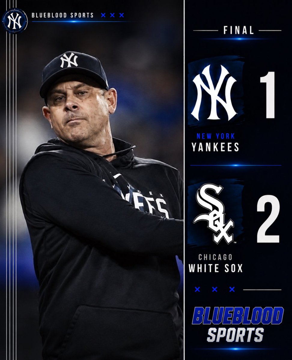 BlueBloodYanks's tweet photo. Yankees lose in 11 innings and split the four game series against the White Sox

Ryan Weathers was electric, tossing 7 shutout innings while allowing just 3 hits over 106 pitches. The game remained scoreless until extra innings, when Trent Grisham delivered the go ahead single in the 10th. Just for Chicago to tie it up later on in the 10th, and later end it in the 11th 

The Yankees now head across town to Wrigley Field to open a two-game set against the Cubs tomorrow at 2:20 PM ET

This team desperately needs bats