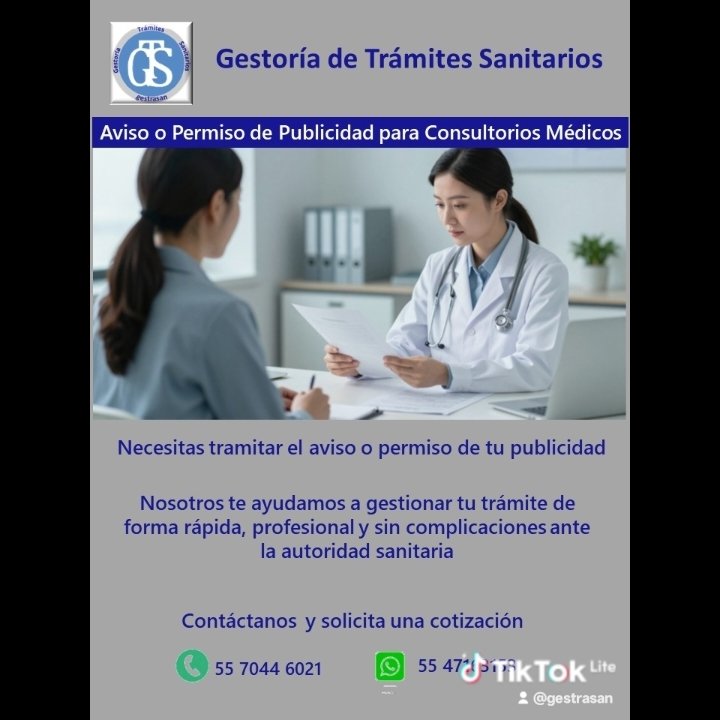 Gestrasan's tweet photo. Aviso o permiso de publicidad para consultorio https://t.co/xMbfDKgXAA