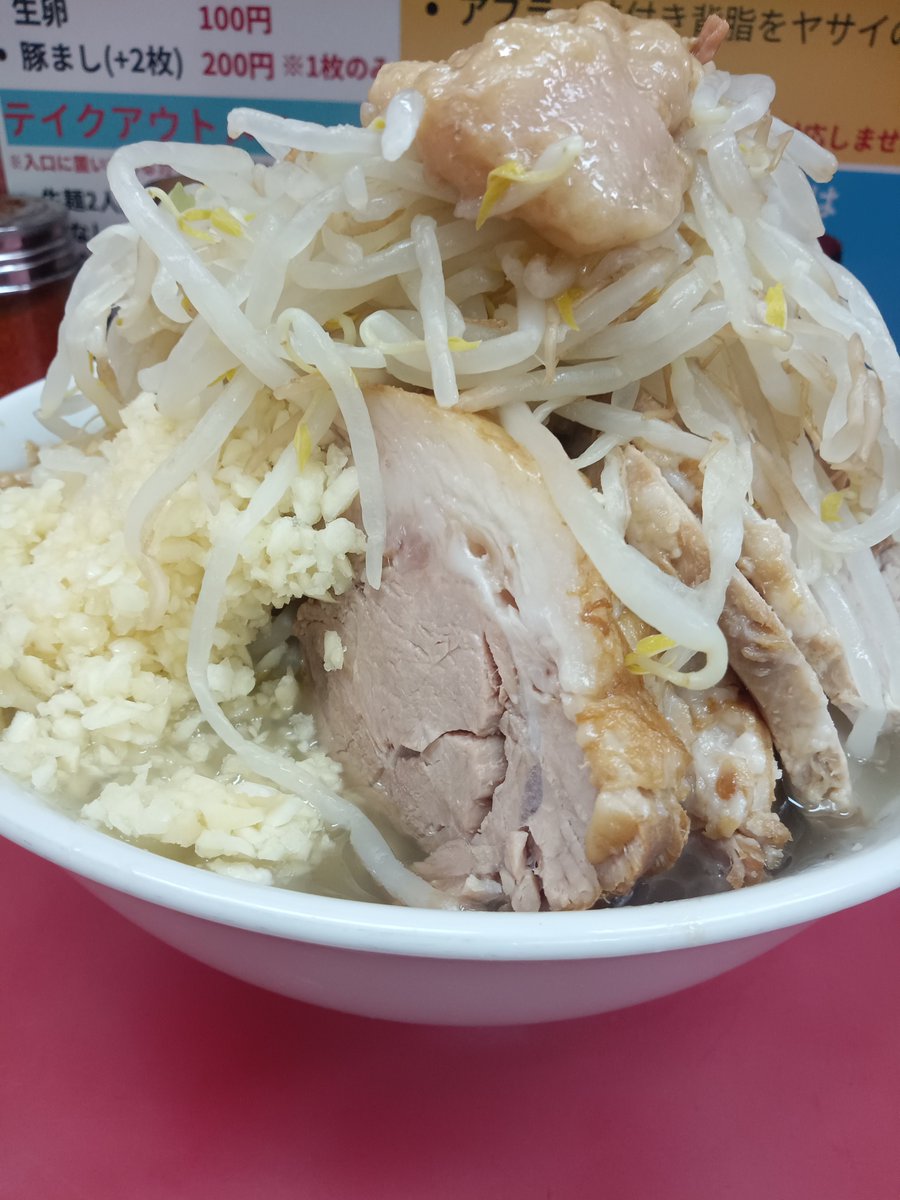 usamaru123623's tweet photo. ラーメン二郎　小岩店

一昨日行った時の
ファスロゲット

小ラーメン豚まし
コールはニンニクヤサイアブラ

個人的に最近ハマってる店舗さん

激ウマ非乳化で麺もスープも豚もどれも美味しかったです

ご馳走様でした！ https://t.co/S7SQeo1beh