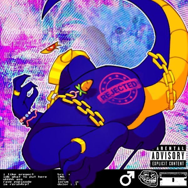 regectcestt's tweet photo. that one russlebuck album cover but it’s regect 
#aregect https://t.co/QnRGPlE7GQ