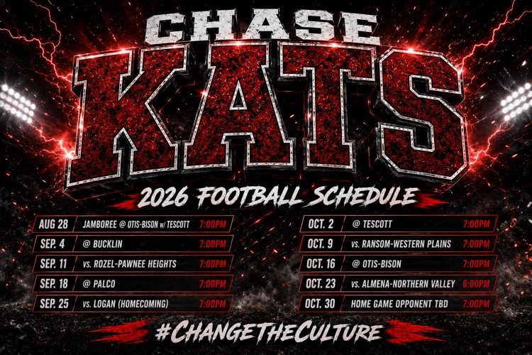 activites_chase's tweet photo. Come out this year and support Coach Nolan, Coach Bowers, Coach Rice and your Chase Kats football team!!! We are stoked for the season to begin!! https://t.co/uDvYikr7PK