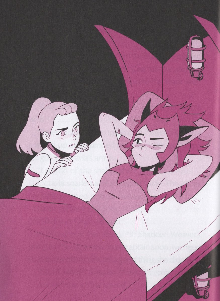 leori4z's tweet photo. very cute catradora art that i scanned from my she-ra: origin of a hero book https://t.co/2gn65bYlOp