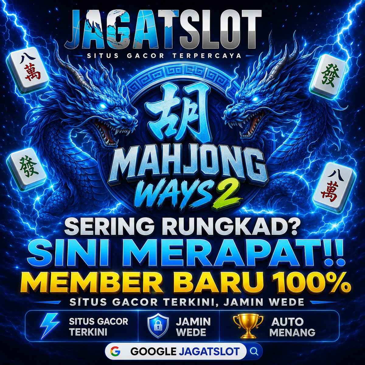 JagatSlot's tweet photo. ⚡ Saatnya merasakan keseruan Mahjong Ways 2 bersama JAGATSLOT! Bonus menarik, proses cepat, dan pengalaman bermain yang bikin makin seru. Yuk, gabung sekarang!

#slotgacor #slotterpercaya #slotgacorindonesia #slotgacorterbaru #situsslot #situsgacor #situstoto #viral #trending https://t.co/5YK05XH1HX