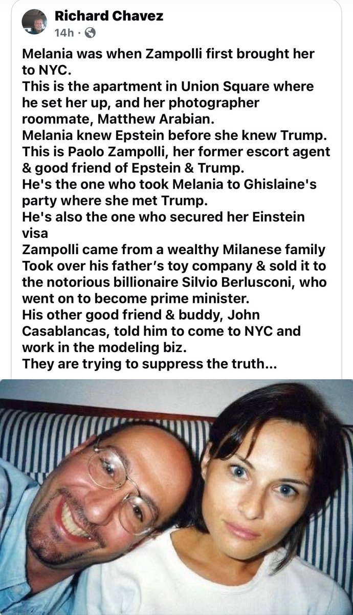monsoonseazon's tweet photo. @WhiteHouse @FirstLadyOffice @FLOTUS Melanoma is married to an adjudicated rapist. https://t.co/5HE0IlPnv4