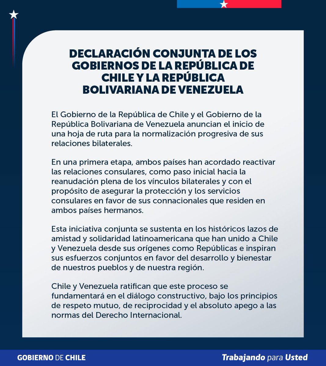 Cancillería Chile 🇨🇱 tweet media