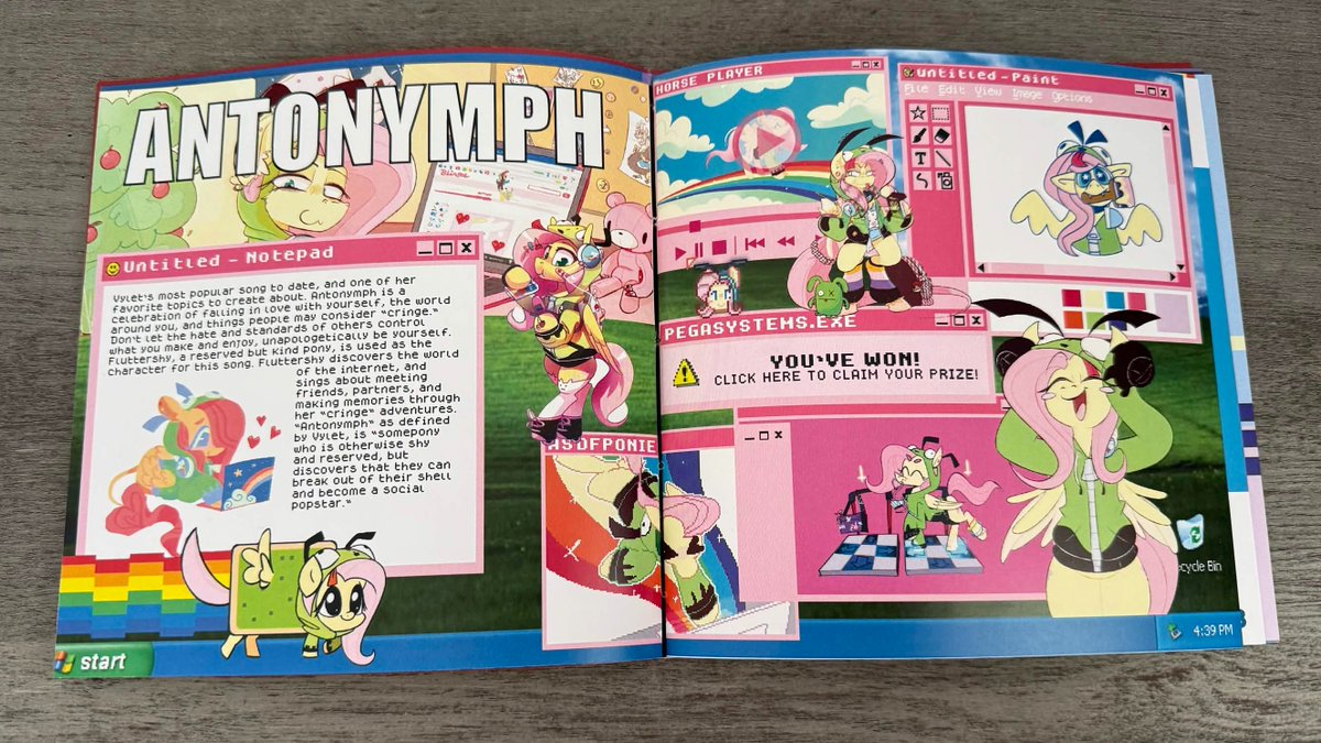 bloodysticktape's tweet photo. Happy 5 years to CUTIEMARKS! (1/16)

Here is the publication I made earlier this year as an assignment for class. Enjoy! #vyletpony @VyletPony https://t.co/hjcRA7feWO