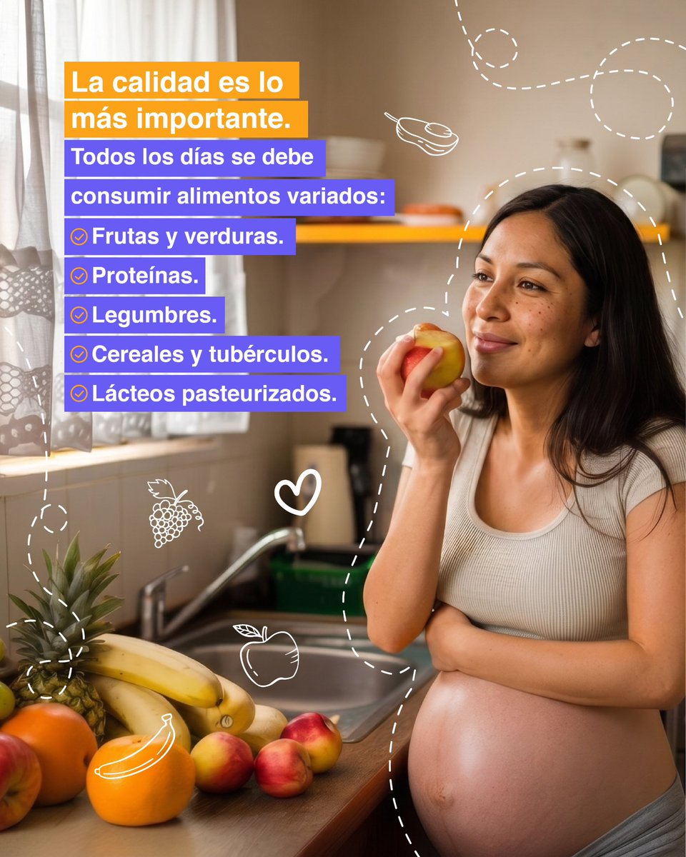 CreceContigoEc's tweet photo. Cada control prenatal es una oportunidad para cuidar la salud de la madre y del bebé.

Una alimentación equilibrada, el seguimiento a la ganancia de peso y las recomendaciones del personal de salud favorecen un embarazo saludable y un mejor comienzo de vida.

#EmbarazoSaludable https://t.co/mBlEWpS7FS